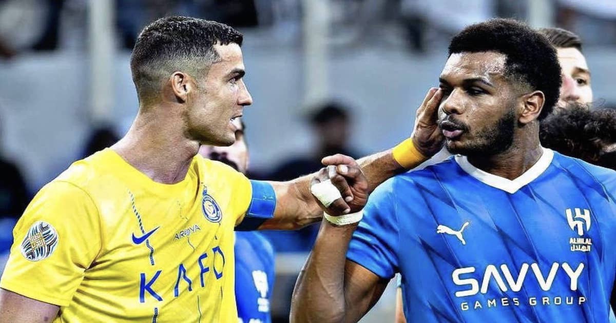 كريستيانو رونالدو في ديربي الرياض بين الهلال والنصر
