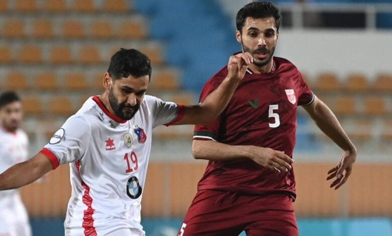 لقطة من مباراة الكويت والنصر