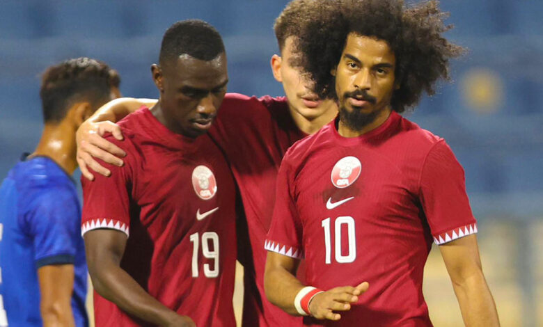 نتيجة مباراة قطر وكمبوديا في تحضيرات كأس آسيا