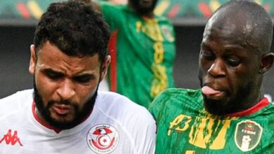صورة من مباراة تونس وموريتانيا