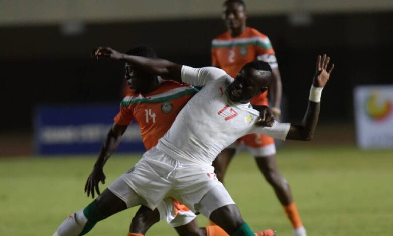صورة من مباراة السنغال والنيجر