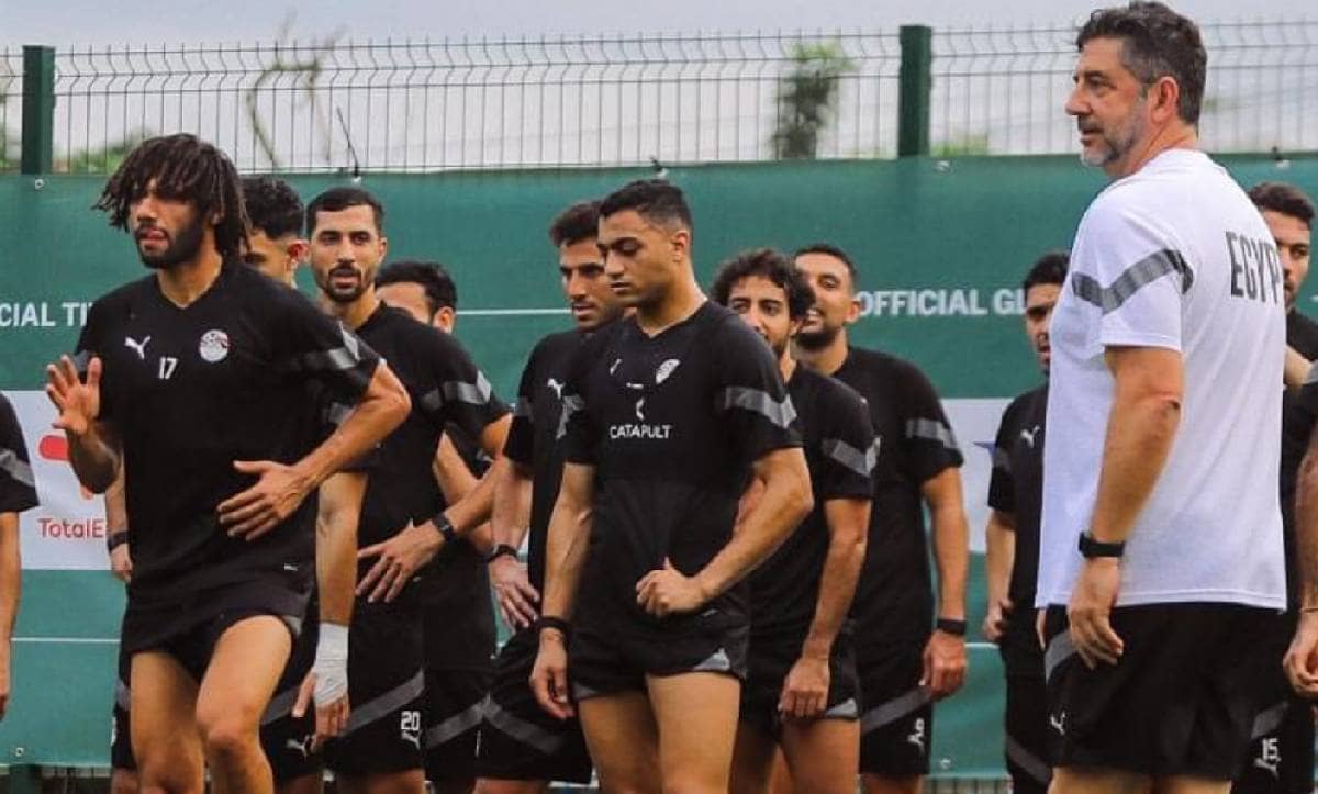 جانب من تدريبات منتخب مصر الأول لكرة القدم