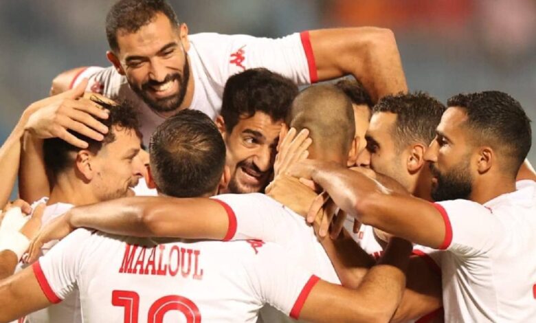 احتفال لاعبي منتخب تونس
