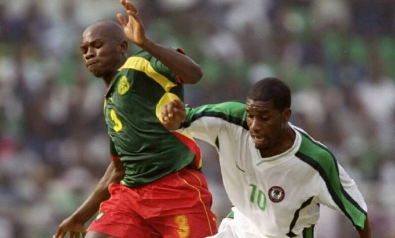 صورة من مباراة نيجيريا والكاميرون