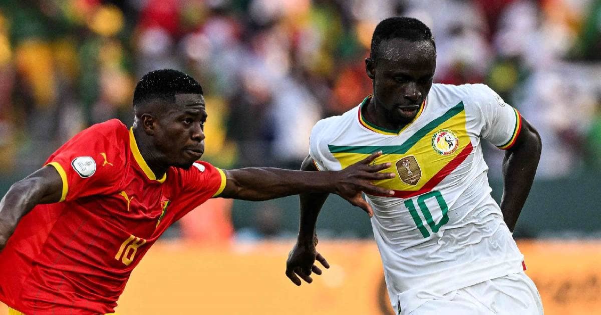 نتيجة مباراة السنغال وغينيا في كأس أمم إفريقيا ساديو ماني - صورة من مباراة السنغال وغينيا 23 يناير 2024