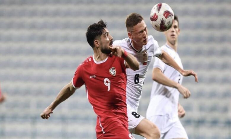 نتيجة مباراة سوريا وقيرغيزستان الودية تحضيراً لكأس آسيا