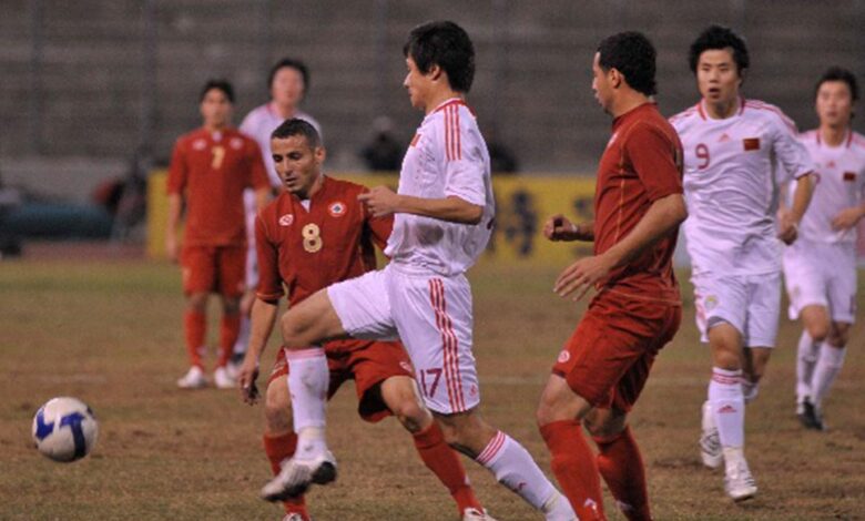 صورة من مباراة سابقة بين لبنان والصين