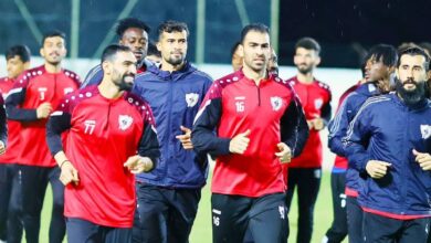جانب من استعدادت نادي الكهرباء العراقي لمواجهة العهد اللبناني في كأس الاتحاد الآسيوي