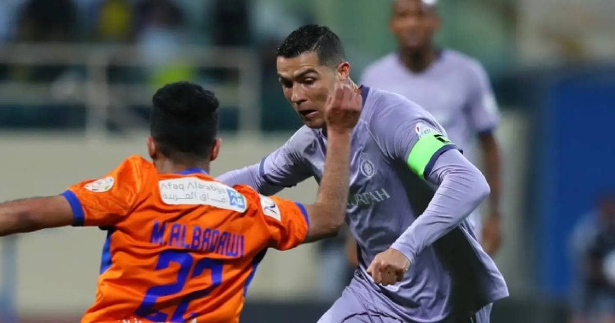 كريستيانو رونالدو - صورة من مباراة النصر والفيحاء