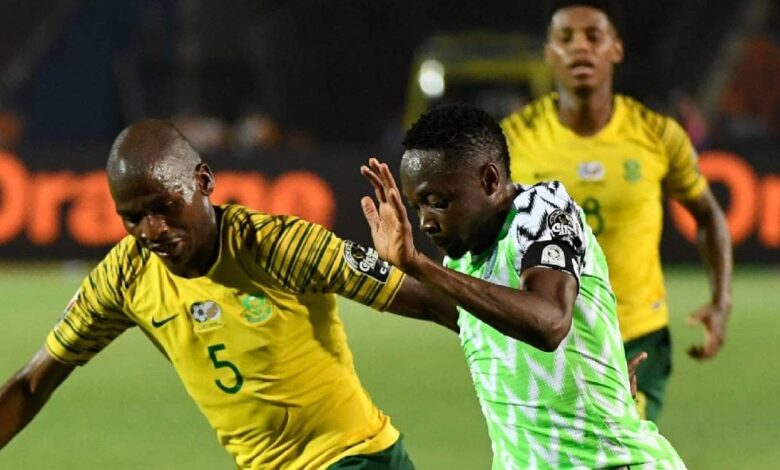 صورة من مباراة نيجيريا وجنوب إفريقيا 2019