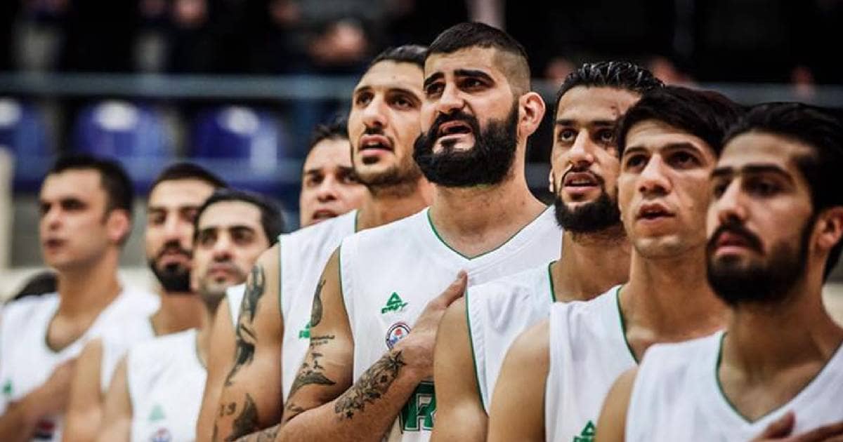 صورة لمنتخب العراق لكرة السلة