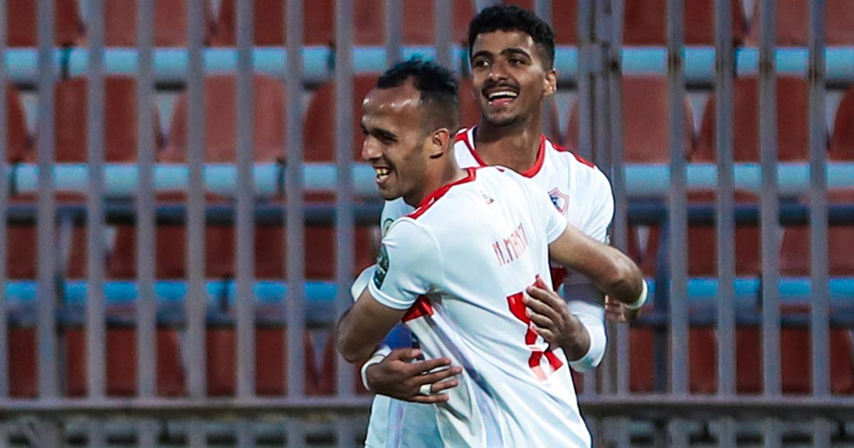 ثنائية منسي تجدد تفوق الزمالك على أبو سليم في الكونفدرالية
