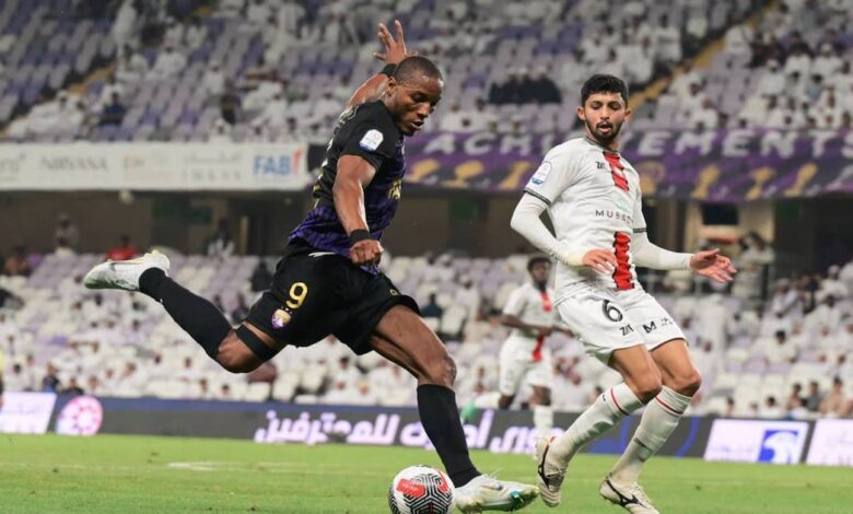 التعادل مع الجزيرة يُبدد آمال العين في المنافسة على لقب الدوري الإماراتي