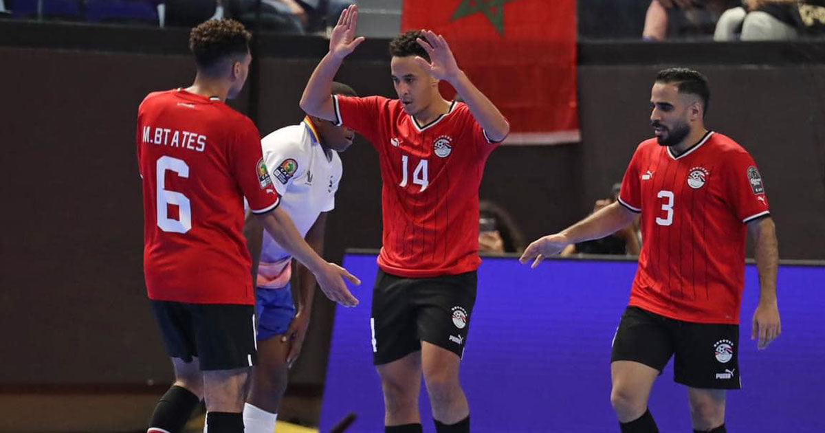 مصر تمطر شباك ناميبيا بـ 10 اهداف وتتصدر مجموعتها في كأس إفريقيا للصالات مصر تمطر شباك ناميبيا بـ 10 اهداف وتتصدر مجموعتها في كأس إفريقيا للصالات