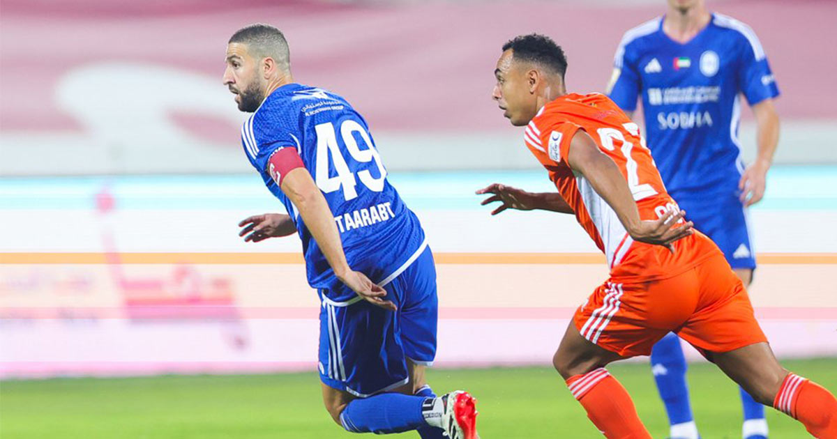 تاعرابت يقود النصر لنصف نهائي كأس رئيس دولة الإمارات بريمونتادا على عجمان تاعرابت يقود النصر لنصف نهائي كأس رئيس دولة الإمارات بريمونتادا على عجمان