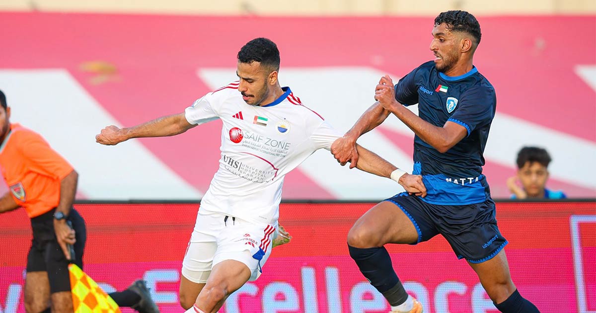 نادي حتا يهبط رسمياً من دوري أدنوك بتعادله مع الشارقة