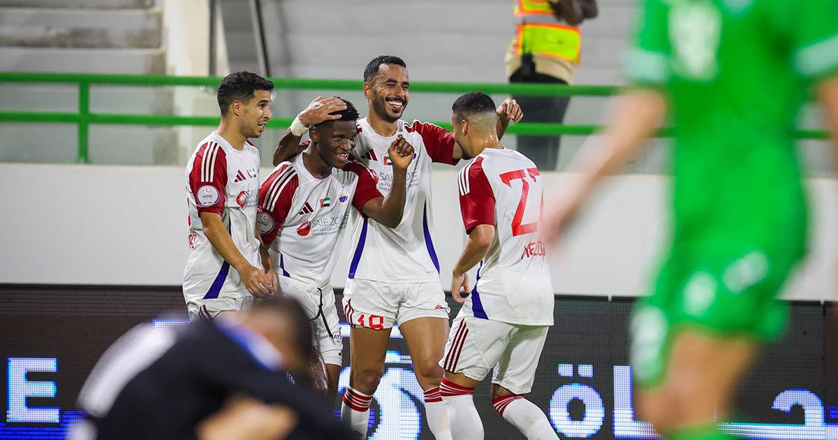 الشارقة يعود بانتصار سلس من ملعب دبا الحصن في افتتاح دوري أدنوك 2025-24
