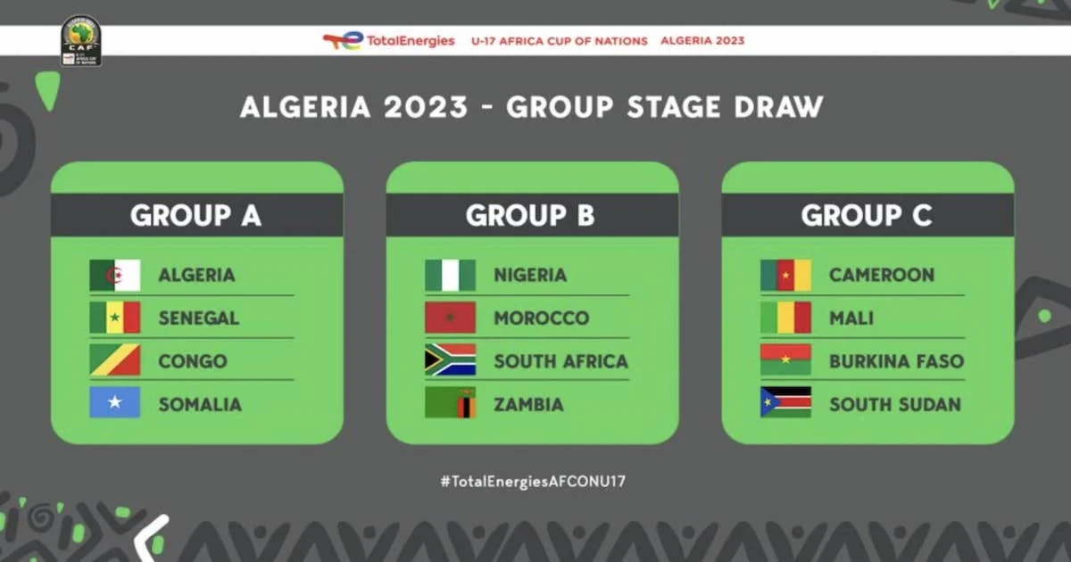دور مجموعات كأس أمم إفريقيا للناشئين تحت 17 سنة في الجزائر 2023
