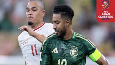 سالم الدوسري في مباراة السعودية واندونيسيا 5-9-2024